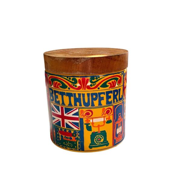 Vintage Schramberg Majolika “Betthupferl” Jar – 4” Retro German Pottery - Picture 2 of 4